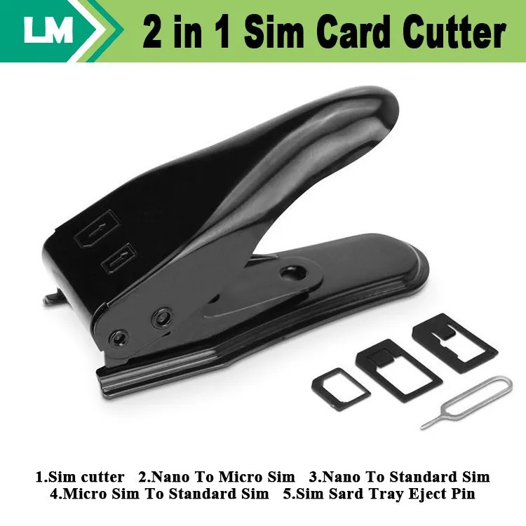 High Quality Dual 2 In 1 Micro Sim Cutter For IPhone7 5 5S 6 I5 4S Nano ...
