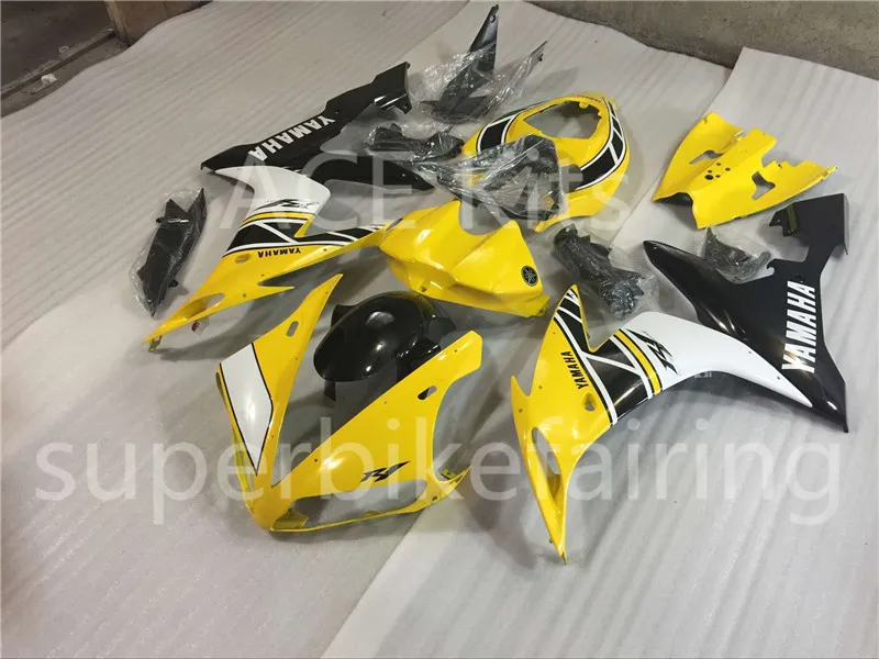 3 هدايا مجانية كاملة Fairings لللياماها YZF 1000 YZF R12004 2005 2006 حقن البلاستيك للدراجات النارية كاملة هدية طقم أصفر أبيض A111