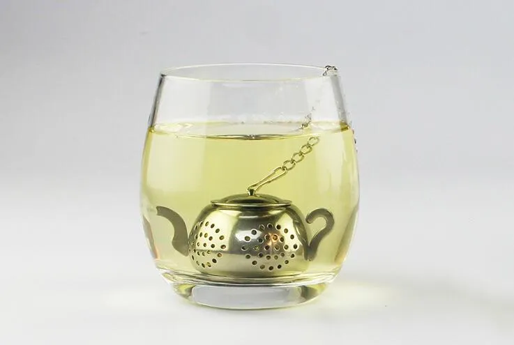 Infuseur à thé en forme de théière en acier inoxydable, 50 pièces, pour thé en vrac, livraison gratuite