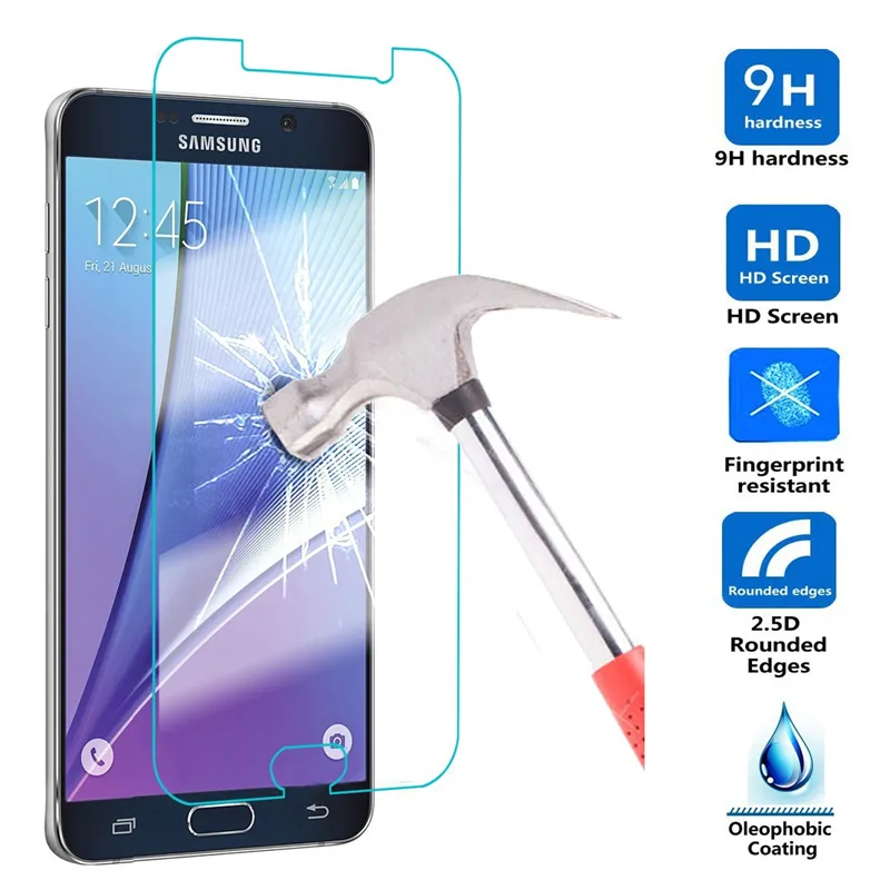 Protector de pantalla de vidrio templado a prueba de explosiones 9H 0,3 mm para Samsung Galaxy J1 Ace J2 J3 G5000 G6000 A9 Z3 Sin paquete