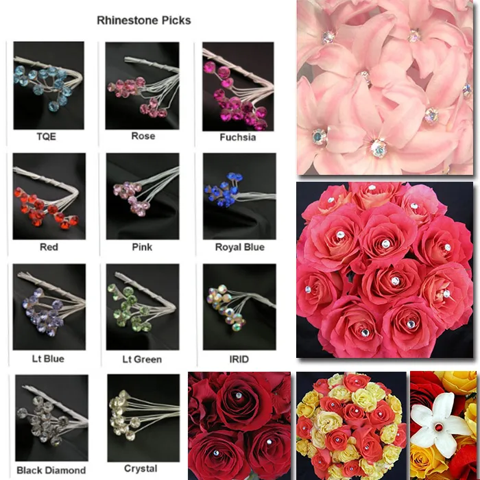 SparkleCraft Rhinestone Picks Wedding Bouquet Decorations & Corsage  Accessories With Free DHL Shipping From Ce_access, $0.42