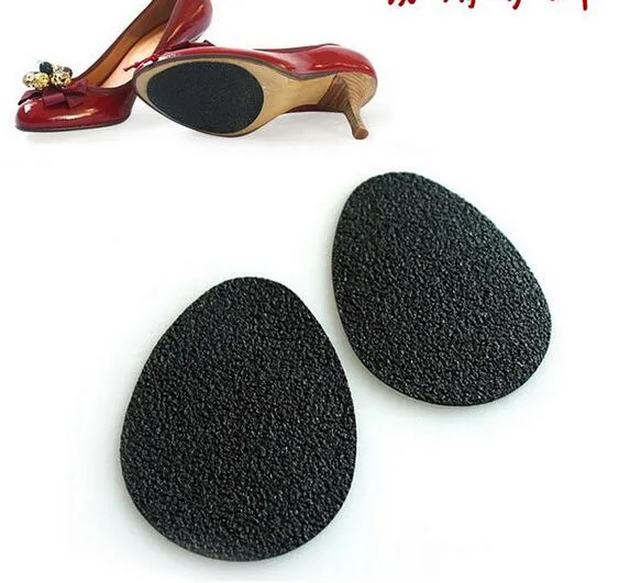 100% NEW Anti-Slip Självhäftande skor Mat High Heel Sole Protector Gummi Pads Cushion Non Slip Insole Forefoot High Heels Sticker