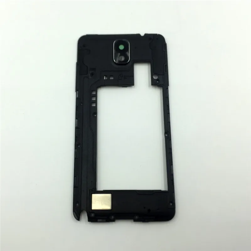 100% OEM para Samsung Galaxy Note 3 N9005 Back Quadro Médio Cobertura traseira com a substituição da lente do painel da câmera