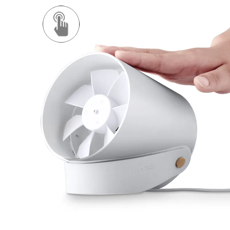Xiaomi Touch Cooling Fan UltraQuiet USB Powered Portable Desk Fan Touch Sensor Switch with double leaf Silent USB Wind with hangi1044801
