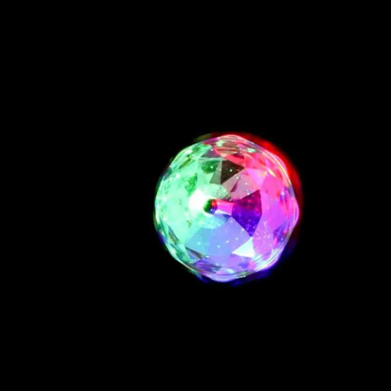 E27 3W RGB LED Laser Stage Light Crystal Magic Ball Lampada da sposa rotante KTV Party DJ Disco House Club