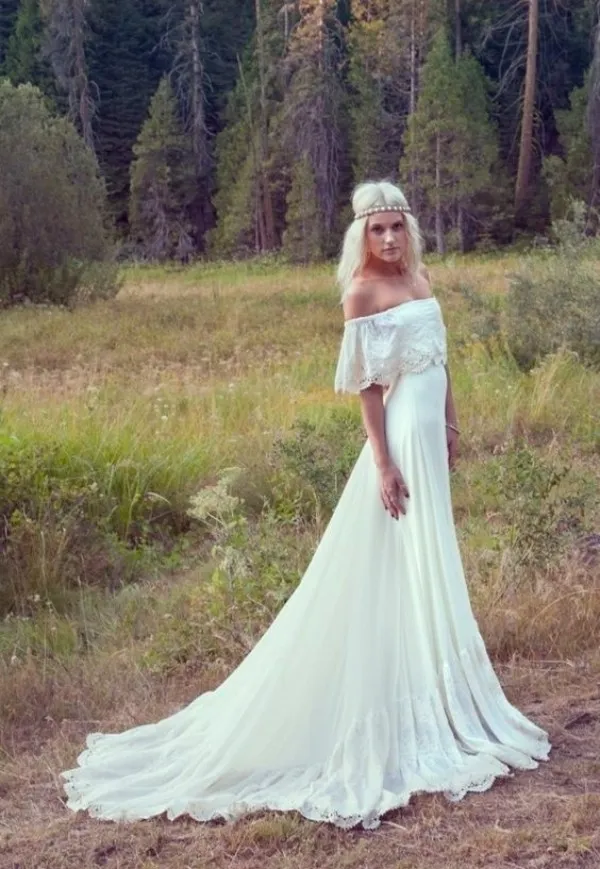 Vestidos novia 2025 hippie