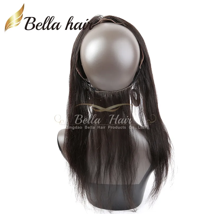 360 Faixa de renda Frontal Fechtures Grau 8A Brasileiro Cabelo Virgem Silky Lace Frontal 13 * 2 Bella