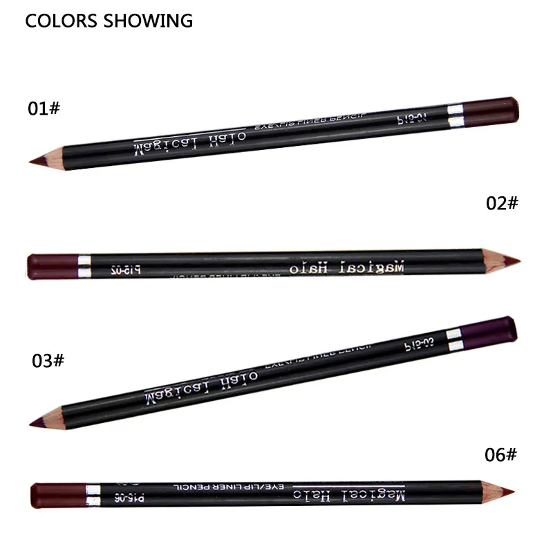 12 KleurenWaterdichte Lip Liner Potlood Set Lipliner Contour Matte Lippenstift Pen Langdurige Retro Rode Lip Potlood