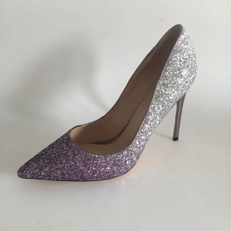funky wedding shoes 2012 bridal heels purple sparkly