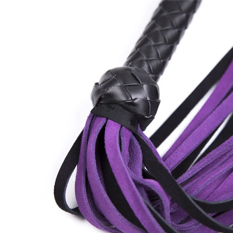 Adult Games Sex Whip Sexy Flogger Toy Hand Made Genuine Leather Whip Sex Fetish Leather Flogger Horse Whip1706246