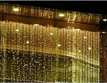 Luci natalizie in cotone Ball Light Decoration Forniture di nozze all'aperto 4 * 10 M1280 LED serie di vacanze AC 110V-250V