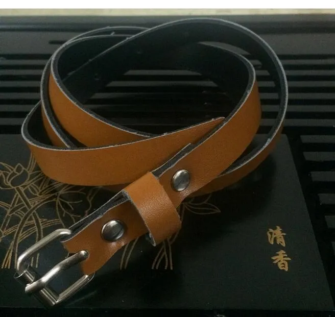 summer hot sale Men's smooth buckle Pin buckle belt Synthetic leather pu trouser woman fashion slender Leather belt 