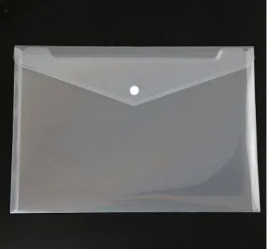 Great Transparent Plastic A5 Folders File Bag Document Hold Bags Folders Filing Paper Storage Office School Supplies