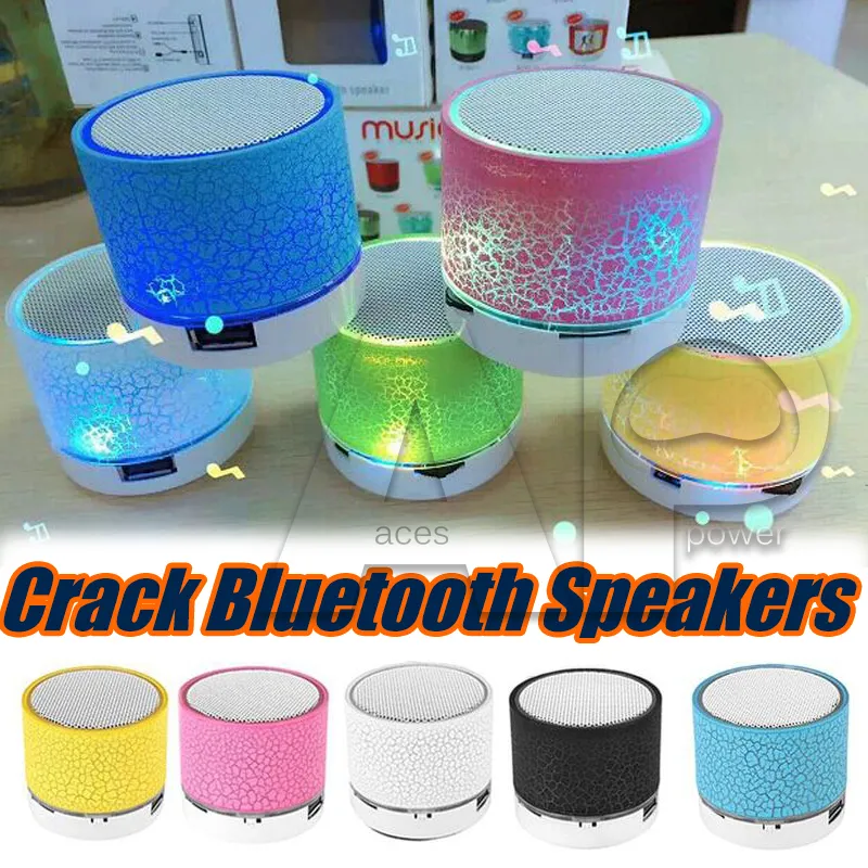 Bluetooth -högtalare LED A9 S10 trådlöst högtalare Händer Portable Mini Loudspeaker Gratis TF USB FM Support SD Card PC med MIC 63