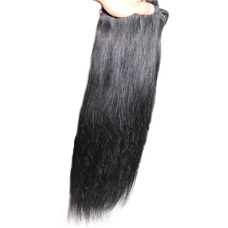100 İnsan Saç Atkı Brezilyalı Düz ​​Paketi Saç Uzantıları # 1B Siyah 2. 8. Kahverengi # 613 Sarışın Mix Uzunlukları Brezilyalı Saç Dokuma 12 