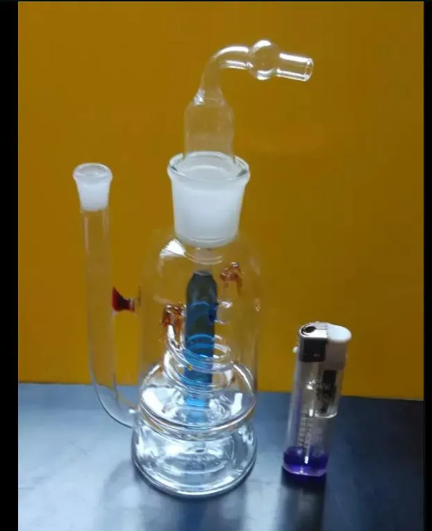 A-06 Height Bongglass Klein Recycler Oil Rigs Water Pipe Shower Head Perc Bong Glass Pipes Hookahs