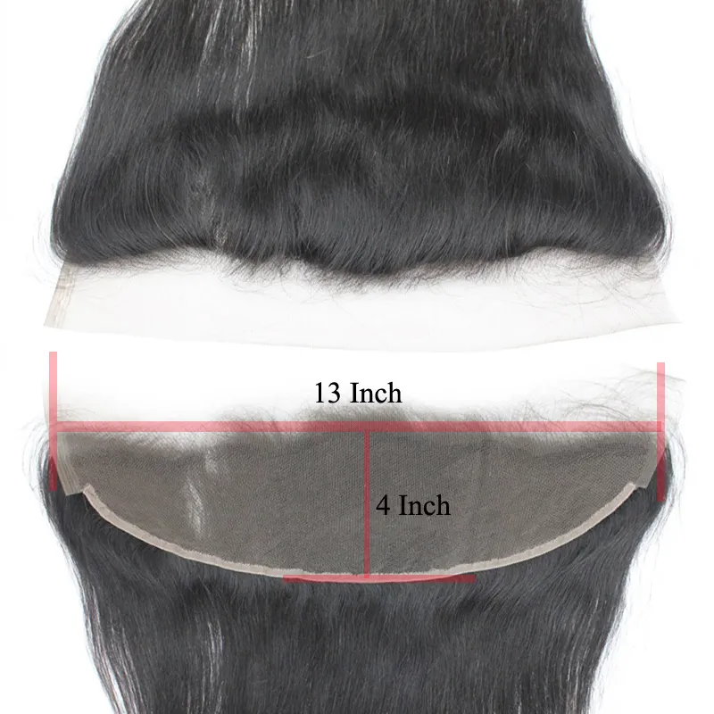 7A Péruvienne Vierge Humaine Dentelle Frontale Fermeture Cheveux Brésiliens Cheveux Raides Frontaux 134 1B Partie 8quot20quot Doux Pas Cher 2227636