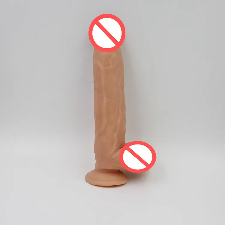 Chair/Noir Étanche 31 cm pénis souple allongé énorme gode avec ventouses masturbation féminine pénis jeu adulte jouets sexuels pour femmes