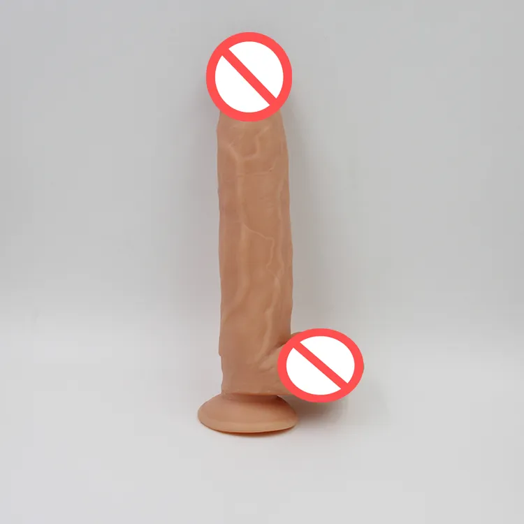 Fleisch/Schwarz, wasserdicht, 31 cm, weicher Penis, verlängerter Riesendildo mit Saugnäpfen, weibliche Masturbation, Penis, Spiel für Erwachsene, Sexspielzeug für Frauen