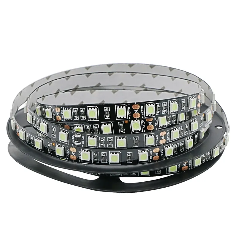 LED-Streifen 5050 SMD Schwarz PCB Eisblau 5M 60Led/m Nicht wasserdicht DC 12V LED-Bandband