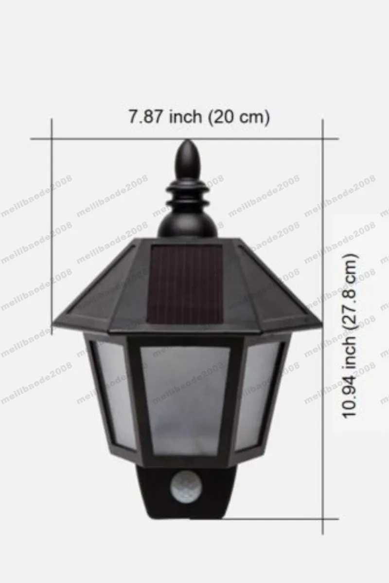 태양 전원 PIR 모션 센서 벽 조명 야외 베란다 방수 가든 램프 무료 배송 MYY