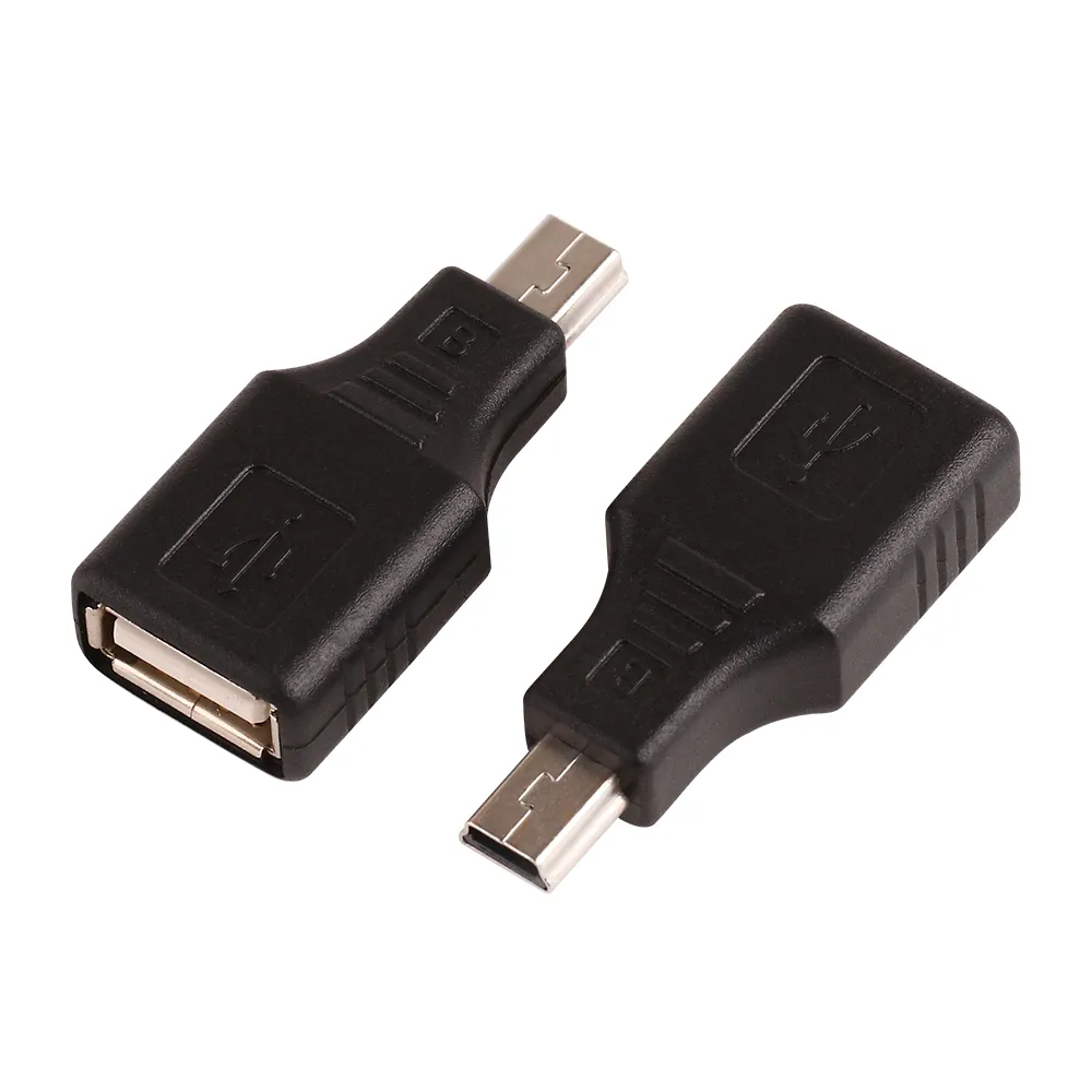 ZJT34 عالي الجودة USB OTG موصل محول 5PIN MINI USB ذكر إلى USB-A أنثى F/M تغيير محول USB محول USB