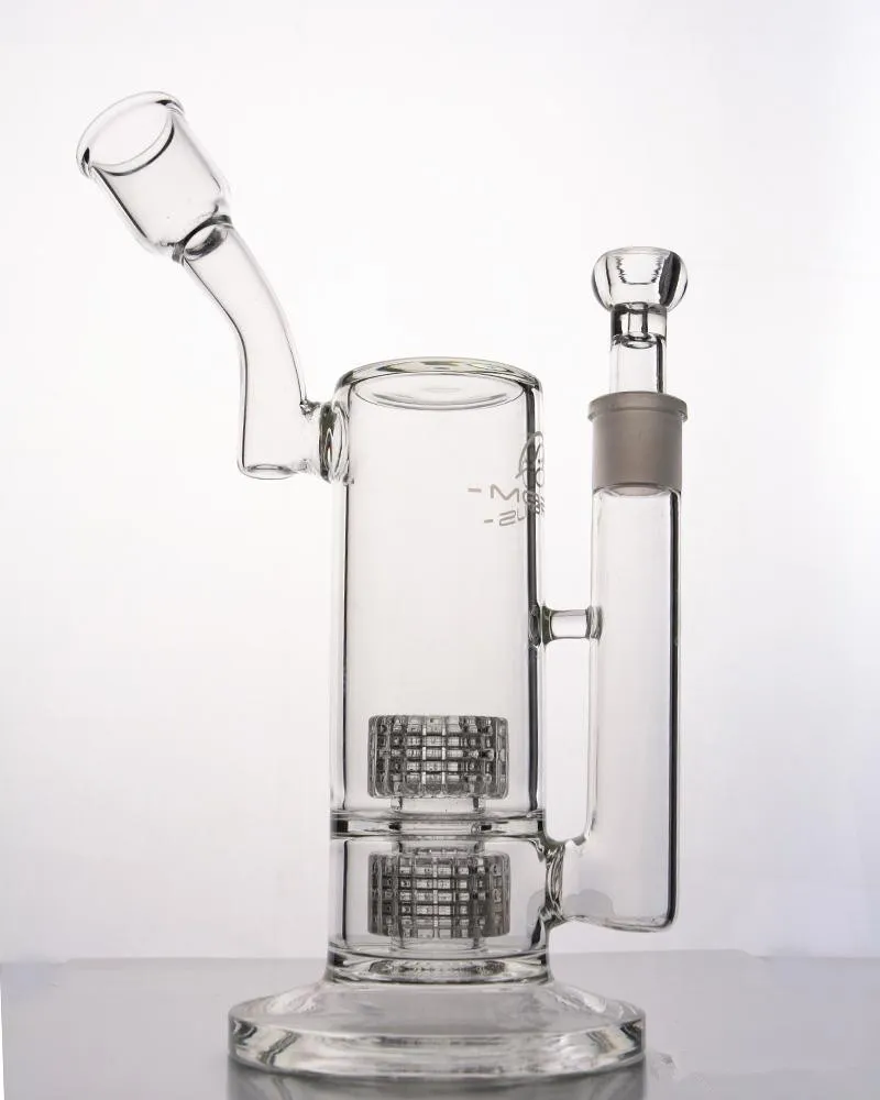 Mobius Birdcage Bongo de Vidro Bongos de Vidro Claro Dab Rig Duplo Matriz Estereofônica Perc Tubulação De Água Recycler Oil Rigs