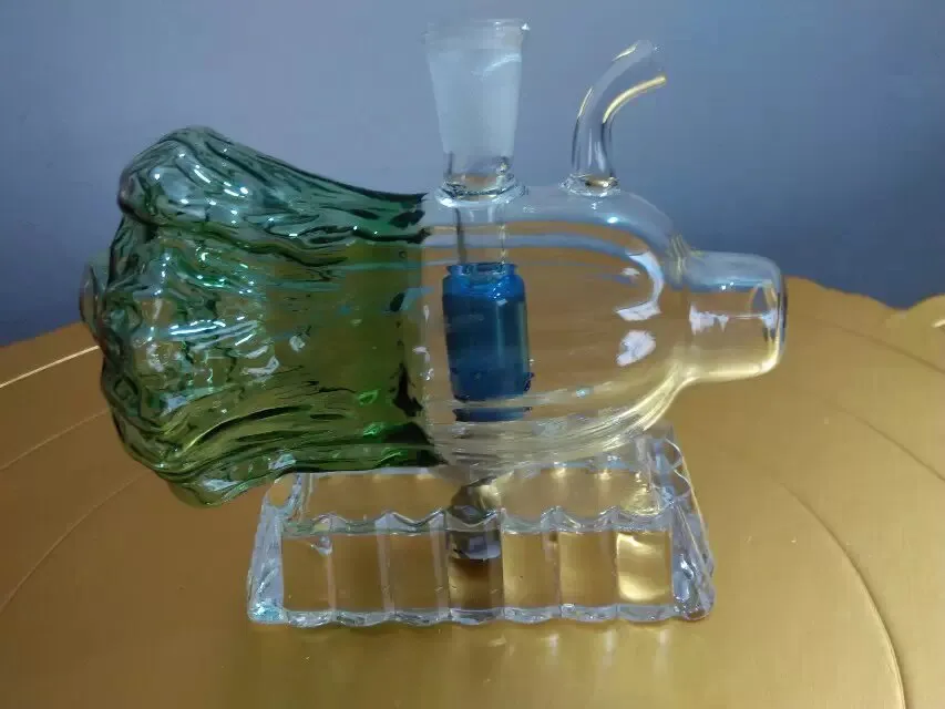 Accessoires de bangs en verre de narguilé de ceinture végétale, tuyau coloré fumant des tuyaux en verre incurvés tuyaux de brûleur à mazout conduites d'eau