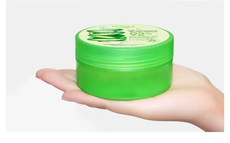 BIOAQUA Doğal Aloe Rahatlatıcı Jel Nemlendirici Maske 220g Aloe Nemlendirici Besleyici Doğal Nemlendirici Krem Cilt Bakımı Kozmetik