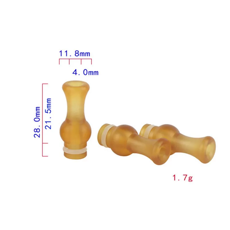 4 typy 510 TIPS KRÓTKI Materiał Pei szerokie otwórka Otwara ustnika do 510 gwintu RTA RBA Atomizer DHL