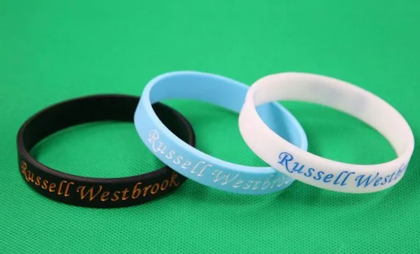 Russell Westbrook 0 Signature Bracelet Big West Bracelet en silicone