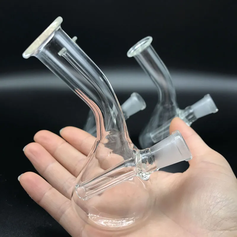 Mini Glasbägare Bongs Vattenrör 4,0 tums höjd med 10mm Kvinna Joint Billiga Glasolje Rigar Bägare Bongs