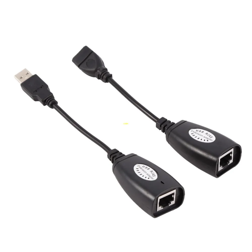 Freeshipping 2 pz / lotto USB 2.0 A RJ45 Cavo di prolunga Ethernet Extender Cavo adattatore di rete Lan cablato per MacBook