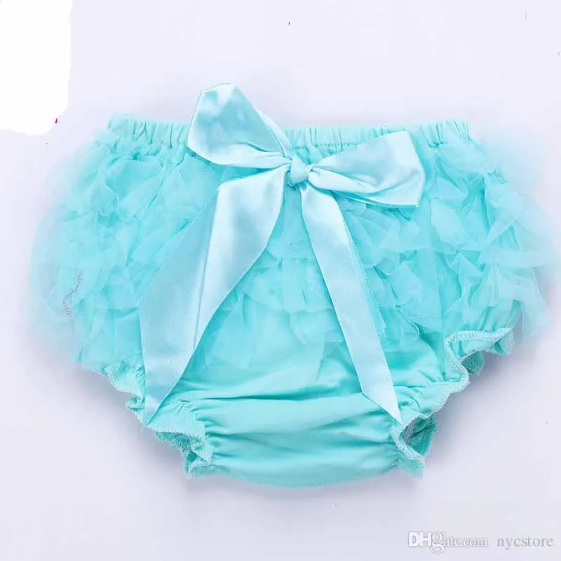 Baby Ruffles Chiffon Bloomer Tutu Infant Toddler Cotton Silk Bow Skirt Shorts Kids Layers Skirt Diaper Cover Underwear PP Shorts3402462