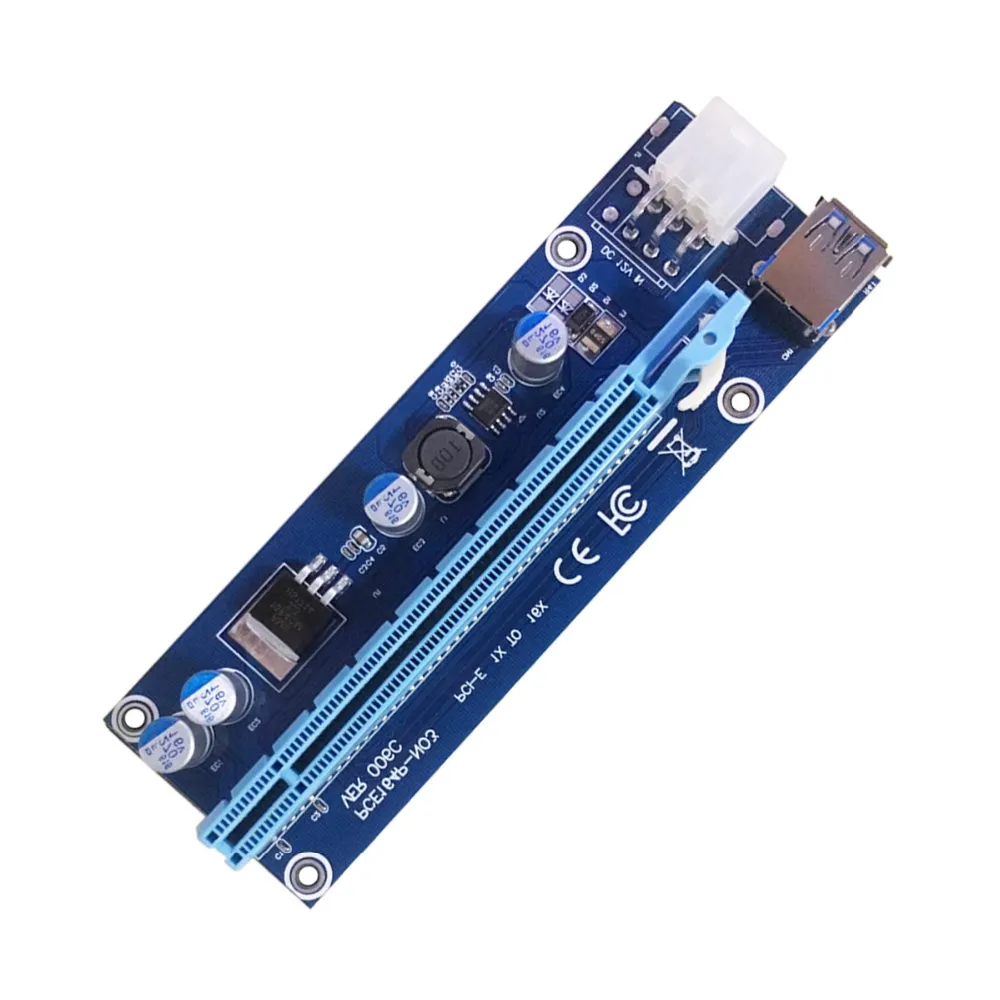 PCI-E USB3.0 Express 1x -16x GPU Extender Riser Card Adaptateur Câble d'alimentation 4Pin US B00414