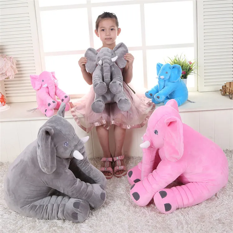 i LJJK277 cuscino elefante baby doll bambini dormono cuscino regalo di compleanno INS cuscino lombare naso lungo bambola elefante morbido peluche IB253