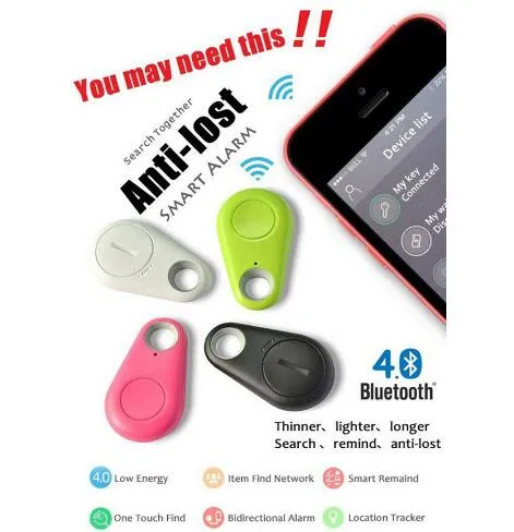 Offre spéciale Mini détecteur intelligent traceur Bluetooth animal de compagnie enfant localisateur GPS étiquette alarme portefeuille traqueur de clé