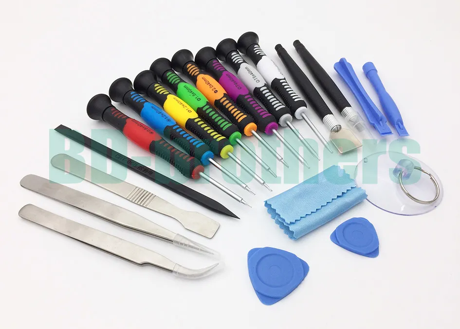 20 em 1 telemóvel Abertura reparação kit ferramentas Magnetic Tools Chaves de fenda Set Para iPhone Samsung Tablet Mão com Jerry Bag Pacote / 