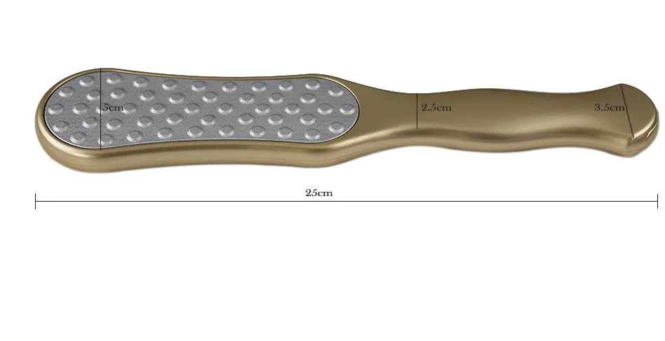 12 pezzi di file di piedi dorati pedicure raspa grattugia piedi rimozione di lusso in acciaio inossidabile piede manicure strumenti unghie di alta qualità5471390