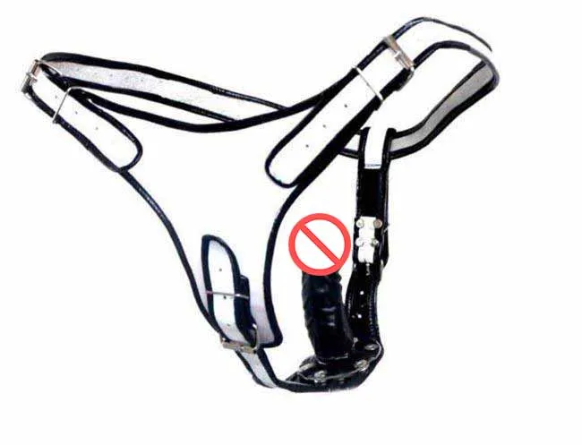 Strapon Dildo With Harness: Leather Lesbian Dildo, Removable Phalluses