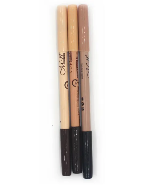 Całkarze popularne lot Maquiagem Eye Brow makijaż makijaż podwójna funkcja ołówki brwi ołówki korektorowe maquillaje43757574977646