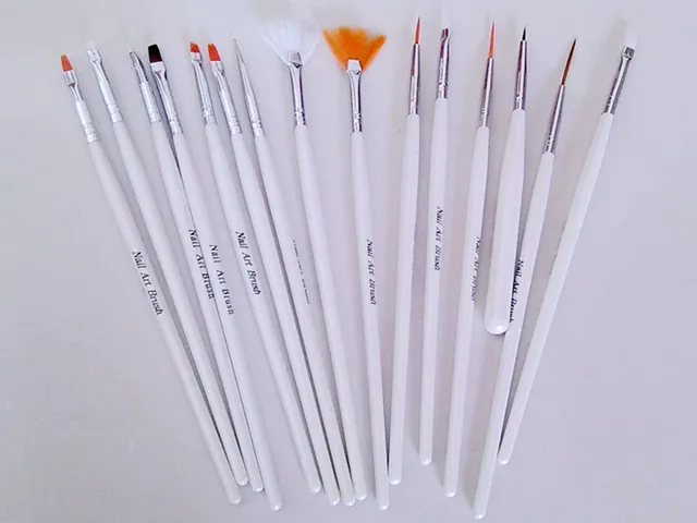 Fast Shipping nail art decorations brush set tools professional painting pen for false nail tips UV nail gel polish