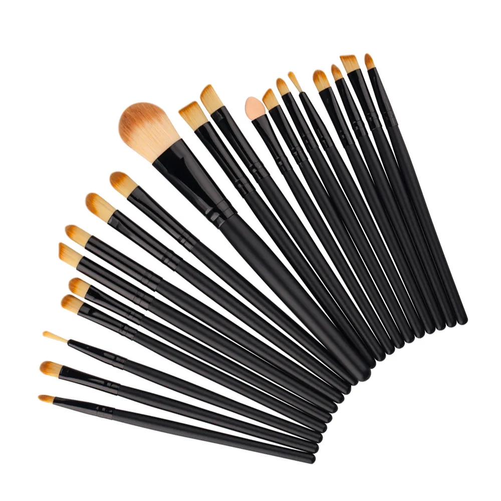 Compõem pincéis Eye Shadow Brushes 18 Cores Superior Soft Pincel Kabuki Kit Set Cosméticos Maquiagem Maquiagem Escovas