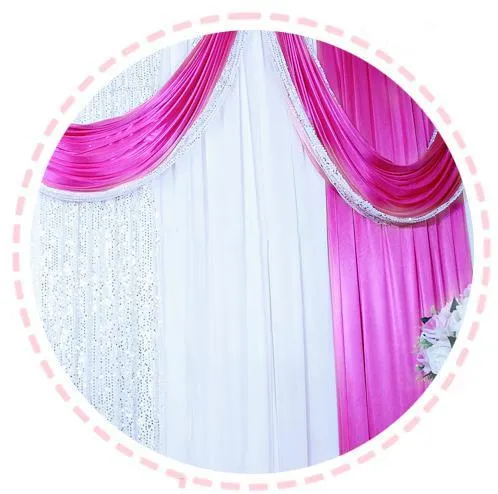 3m4m 3m6m 4m8m Wedding Backdrop Swag Party Curtain Celebration Stage Performance Background Drape Silver Sequins Wedding Favors2856888