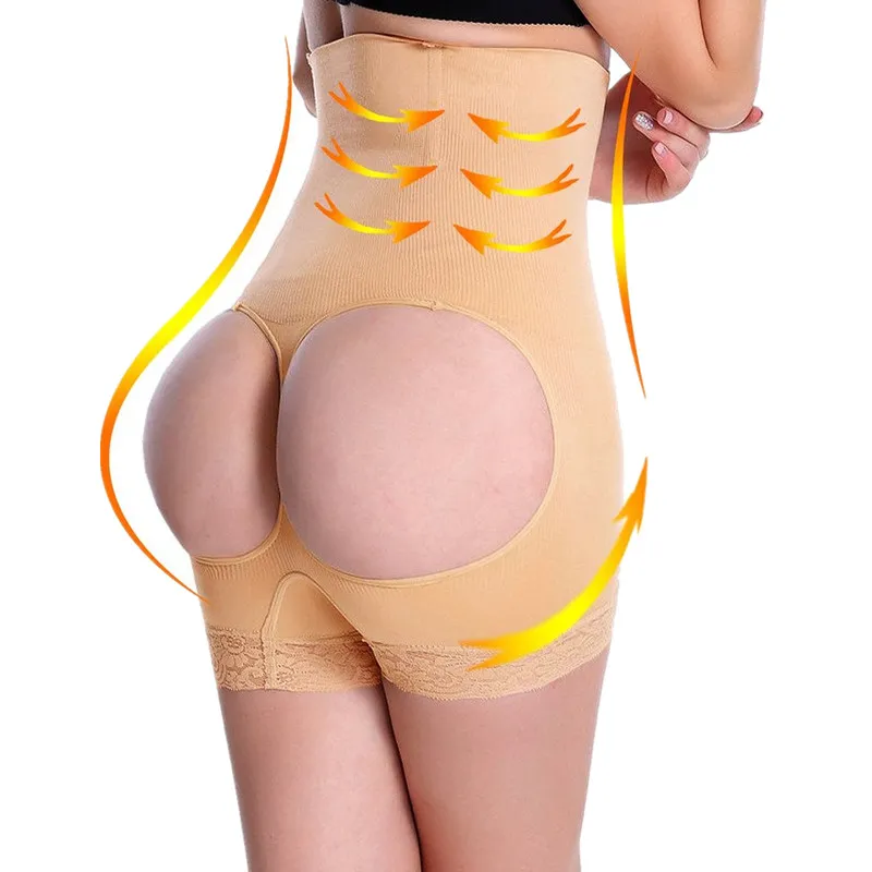 Hurtownie - Sexy Koronki Piękne pośladki Majtki Tummy Control Control z dwoma dziurą podnośnikiem Wzmacniacz Butt Enhancer Shaper Bielizna Shapewear Majtki