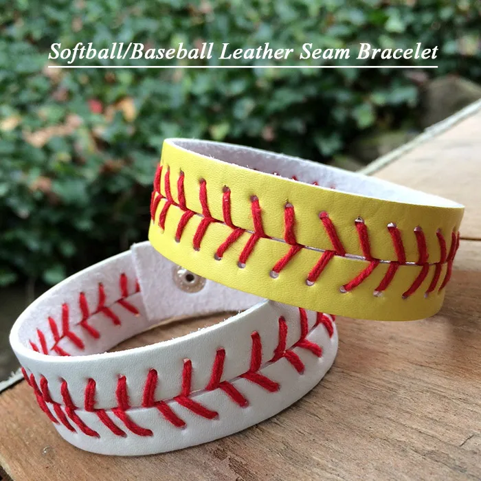 Baseball clearance seam bracelet