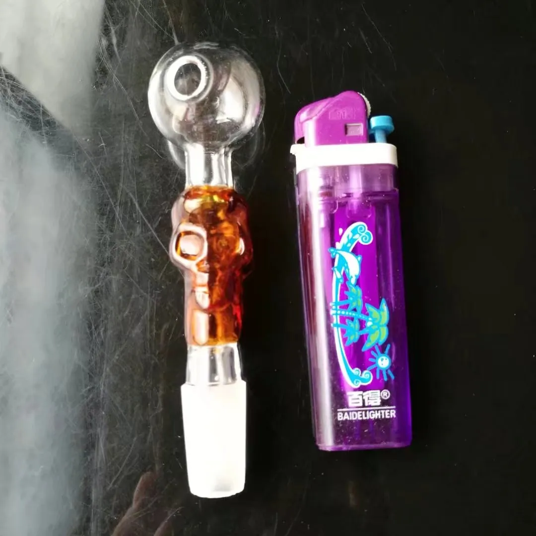 Huesos de color Pot de maceta Bongs accesorios de vidrio Tubos para fumar coloridos Mini múltiples colores tubos de mano Mejores Glas de cuchara