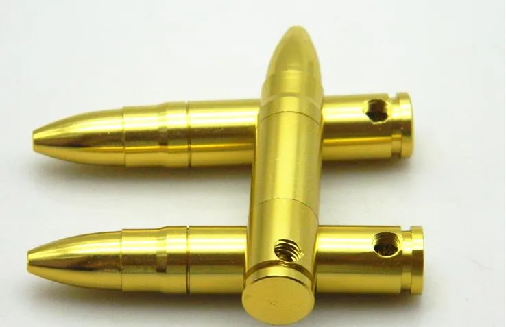 Direct metal bullets, pipes, golden filters, cigarette pipes, hot spot Metal Pipe