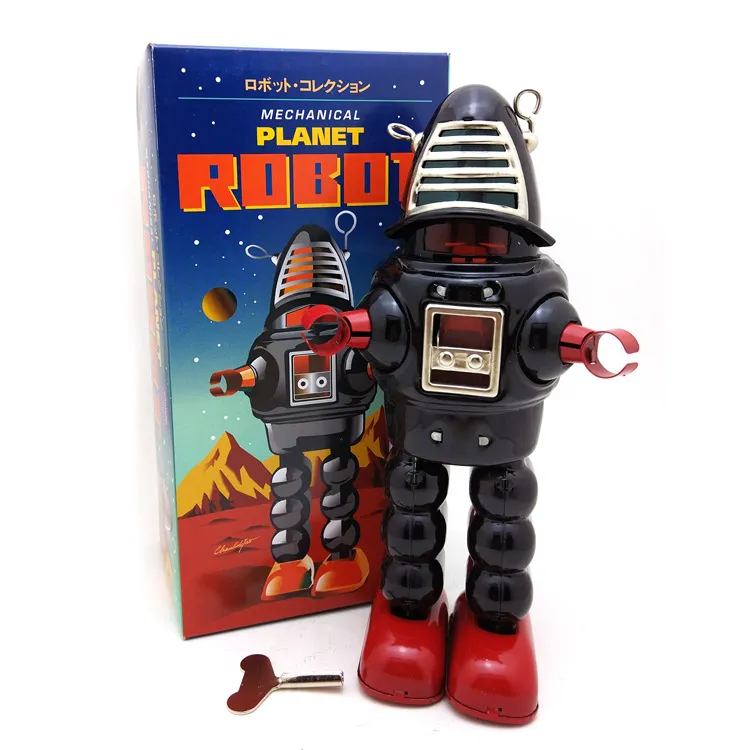 Dessin animé WindingupTin robots d'escrime artisanat manuel jouets nostalgiques accessoires pour la maison Kid039 cadeaux d'anniversaire de fête Collect5937785