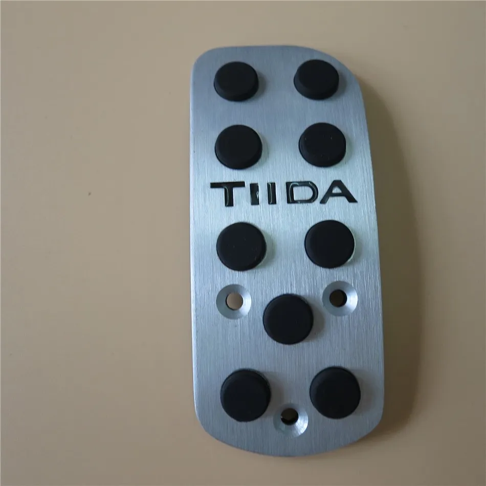 Voor NISSAN TIIDA 2006-2009 Brandstofremvoetsteun AT / MT Pedalen Plaat Antislip Accelerator Rempedaal Pads, Auto Styling